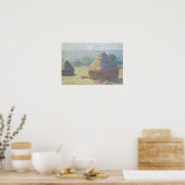 Poster Claude Monet - Haystacks, Fin d'été (Cuisine)