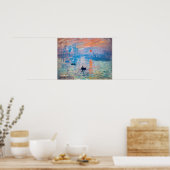 Poster Claude Monet - Impression, lever de soleil (Cuisine)