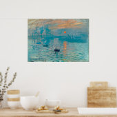 Poster CLAUDE MONET - Impression, lever du soleil 1872 (Cuisine)