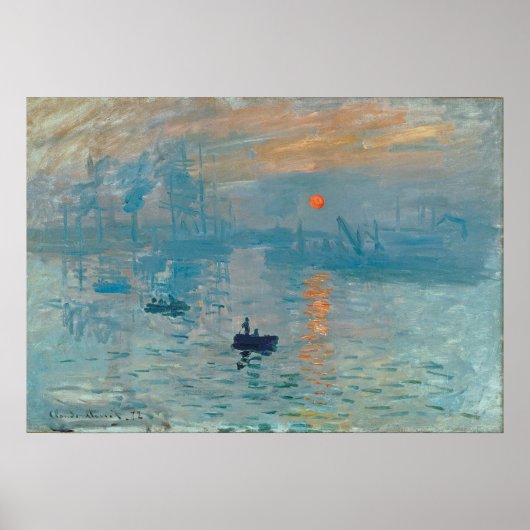Poster CLAUDE MONET - Impression, lever du soleil 1872 (Devant)