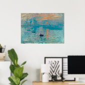 Poster CLAUDE MONET - Impression, lever du soleil 1872 (Bureau à domicile)