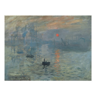 Poster Claude Monet Impression Sunrise Soleil Levant