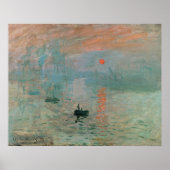 Poster Claude Monet - Impressionnisme, Lever de soleil, (Devant)