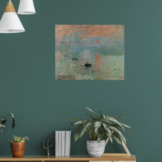 Poster Claude Monet - Impressionnisme, Lever de soleil, (Salon 1)