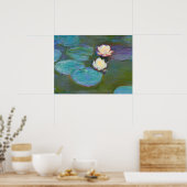 Poster Claude Monet Impressionniste L'Eau Lillies Nymphea (Cuisine)