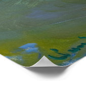 Poster Claude Monet Impressionniste L'Eau Lillies Nymphea (Coin)