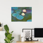 Poster Claude Monet Impressionniste L'Eau Lillies Nymphea (Bureau à domicile)