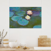 Poster Claude Monet Impressionniste L'Eau Lillies Nymphea (Cuisine)