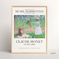 Claude Monet In the Woods à Giverny Art Print