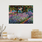 Poster Claude Monet : Irises dans le jardin de Monet (Cuisine)