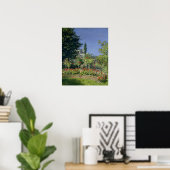 Poster Claude Monet | Jardin fleuri à Sainte-Adresse (Bureau à domicile)
