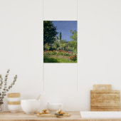 Poster Claude Monet | Jardin fleuri à Sainte-Adresse (Cuisine)