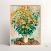 Poster Claude Monet Jérusalem Artichoke Fleurs Art Imprim