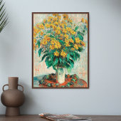 Poster Claude Monet Jérusalem Artichoke Fleurs Art Imprim