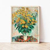Poster Claude Monet Jérusalem Artichoke Fleurs Art Imprim