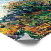 Poster Claude Monet La Corniche près de Monaco (Coin)