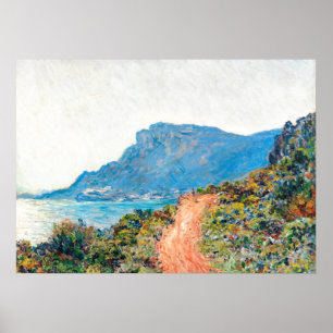 Poster Claude Monet La Corniche près de Monaco