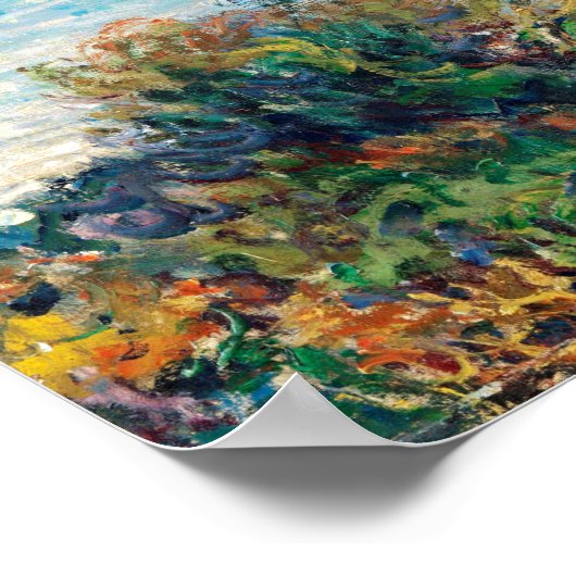 Poster Claude Monet La Corniche près de Monaco (Coin)