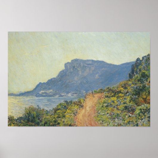 Poster Claude Monet - La Corniche près de Monaco (Devant)