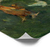 Poster Claude Monet La Famille Monet dans son jardin (Coin)