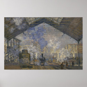 Poster Claude Monet - La gare Saint-Lazare