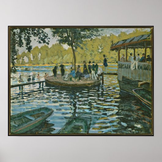 Poster Claude Monet - La Grenouillère (Devant)