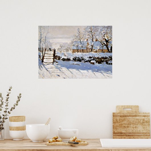 Poster Claude Monet - La Pie (Cuisine)