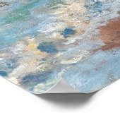 Poster Claude Monet - La Plage d'Etretat (Coin)