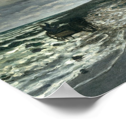 Poster Claude Monet - La Pointe de la Hève à Low Tide (Coin)