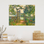 Poster Claude Monet : La porte des jardins à Vetheuil (Cuisine)