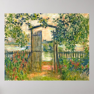 Poster Claude Monet : La porte des jardins à Vetheuil