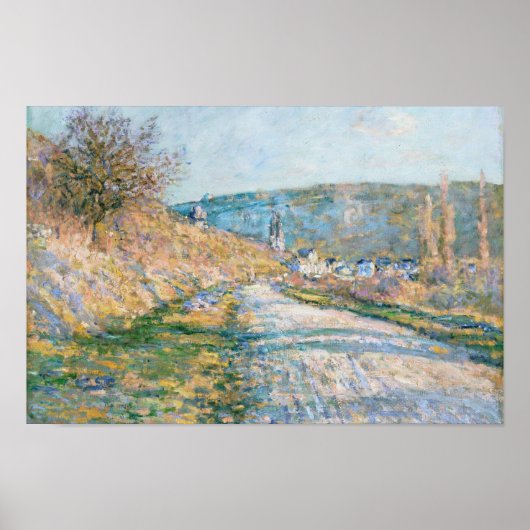 Poster Claude Monet - La route de Vétheuil (Devant)