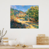 Poster Claude Monet : La route vers Monte Carlo (Cuisine)