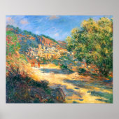 Poster Claude Monet : La route vers Monte Carlo (Devant)