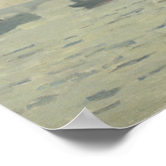 Poster Claude Monet - La Tamise à Westminster (Coin)