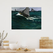 Poster Claude Monet La Vague Verte (Cuisine)