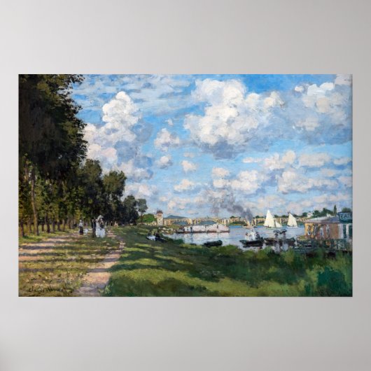 Poster Claude Monet - Le bassin d'Argenteuil (Devant)