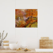 Poster Claude Monet, Le Bateau-atelier, (Cuisine)