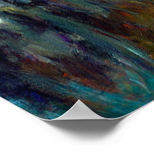 Poster Claude Monet Le chemin à travers les Irises (Coin)