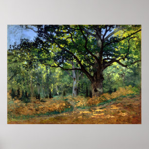 Poster Claude Monet Le Chêne Bodmer, Forêt de Fontaineble