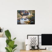 Poster Claude Monet - Le déjeuner, panneau décoratif (Bureau à domicile)
