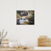 Poster Claude Monet - Le déjeuner, panneau décoratif (Cuisine)