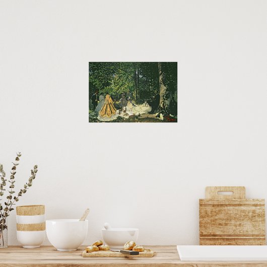 Poster Claude Monet | Le Dejeuner sur l'Herbe, 1865-1866 (Cuisine)