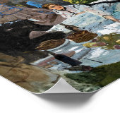 Poster Claude Monet - Le déjeuner sur l'herbe, panneau de (Coin)