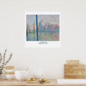 Poster Claude Monet Le Grand Canal (Cuisine)