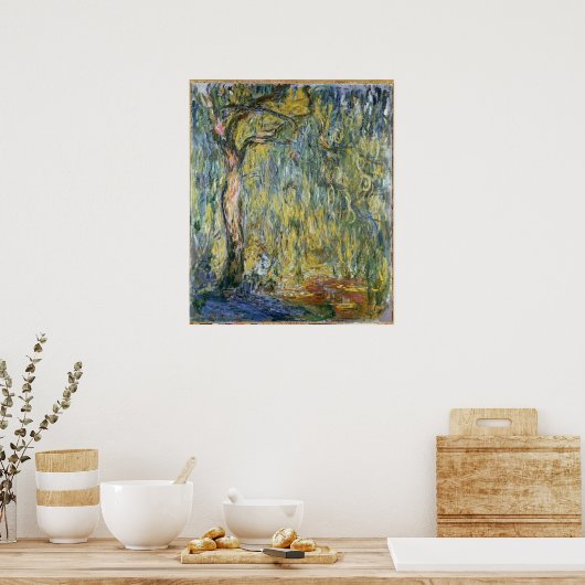 Poster Claude Monet | Le grand saule à Giverny, 1918 (Cuisine)