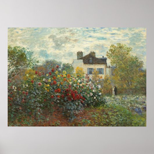 Poster Claude Monet | Le jardin de l'artiste à Argenteuil (Devant)