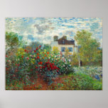 Poster Claude Monet - Le Jardin de l'Artiste à Argenteuil<br><div class="desc">Le Jardin de l'Artiste à Argenteuil / Un Coin du Jardin avec Dahlias - Claude Monet,  Huile sur Toile,  1873</div>