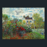 Poster Claude Monet - Le Jardin de l'Artiste à Argenteuil<br><div class="desc">Le Jardin de l'Artiste à Argenteuil / Un Coin du Jardin avec Dahlias - Claude Monet,  Huile sur Toile,  1873</div>
