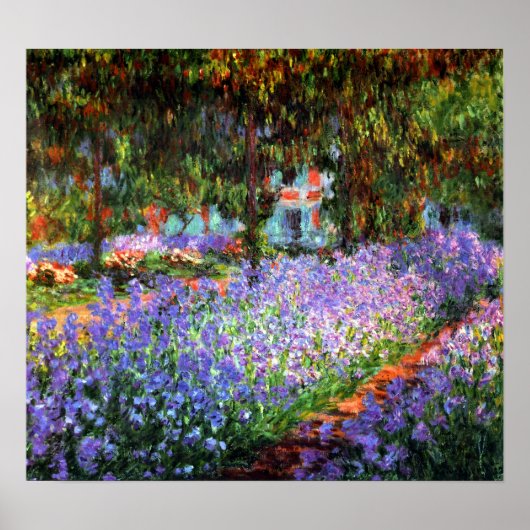 Poster Claude Monet Le jardin de l'artiste à Giverny (Devant)